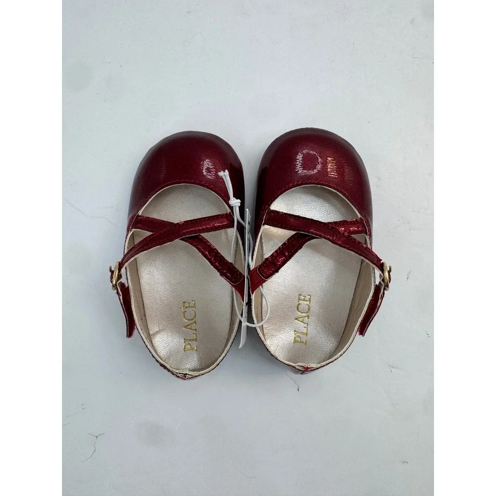 The Children's Place Mary Jane Flats Baby 6-12M Red
